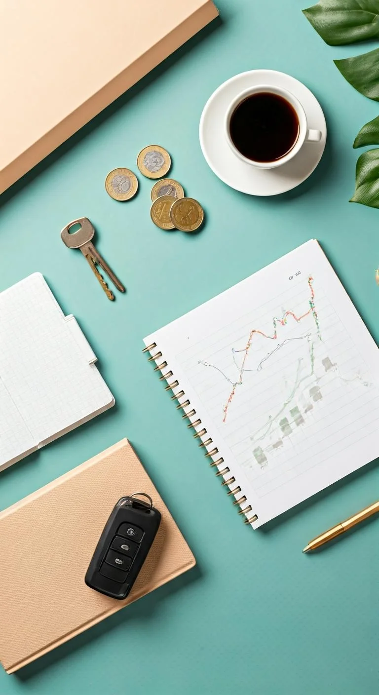 Graphs showing the performance of index funds on a stock market chart