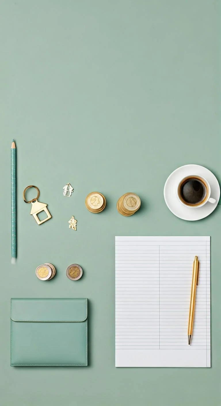 A person reviewing a list of monthly expenses, highlighting unnecessary items