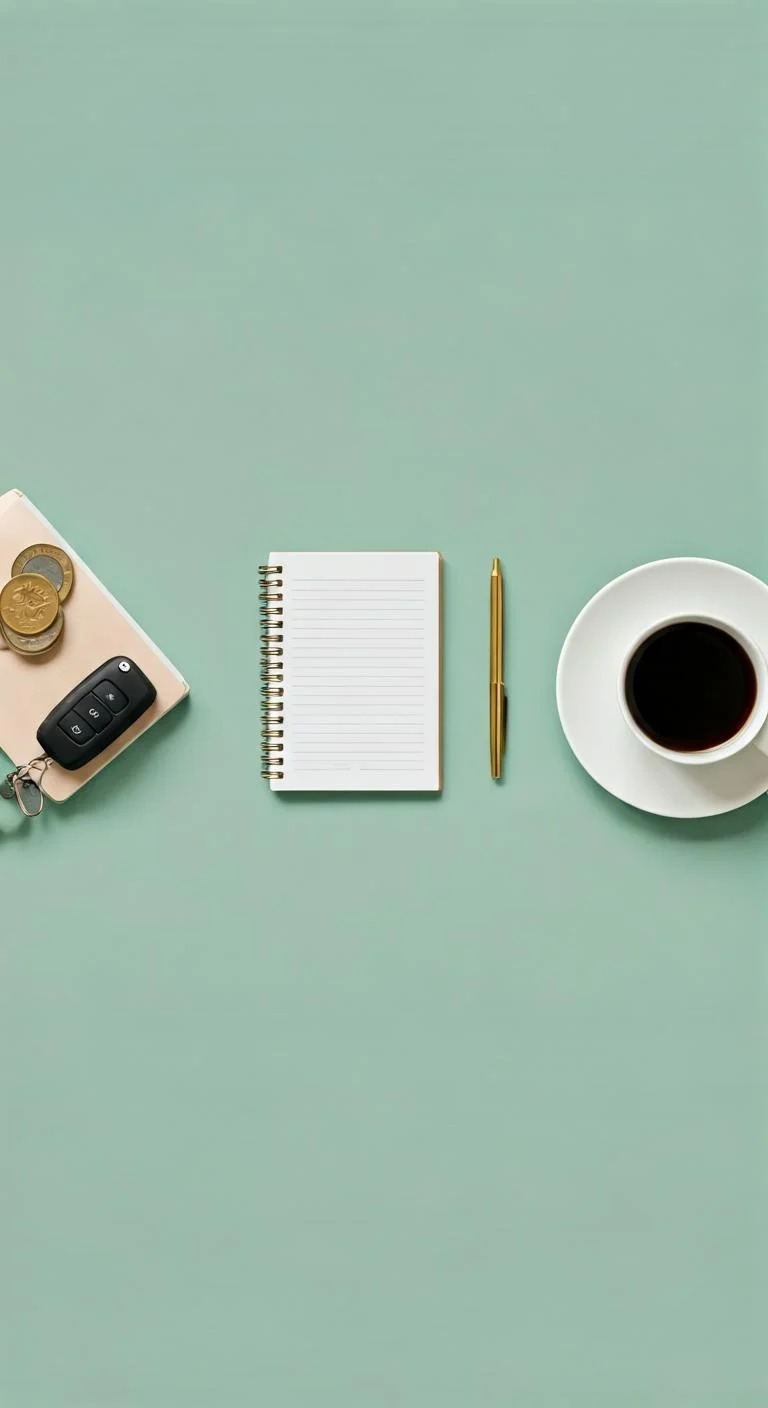Concept of biweekly paychecks being split into savings and expenses