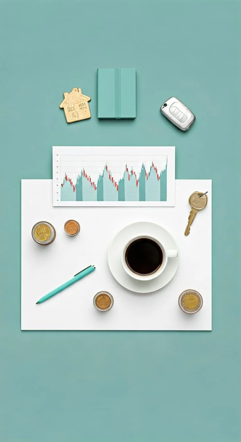 A detailed financial chart displaying market trends and key indicators for analysis.