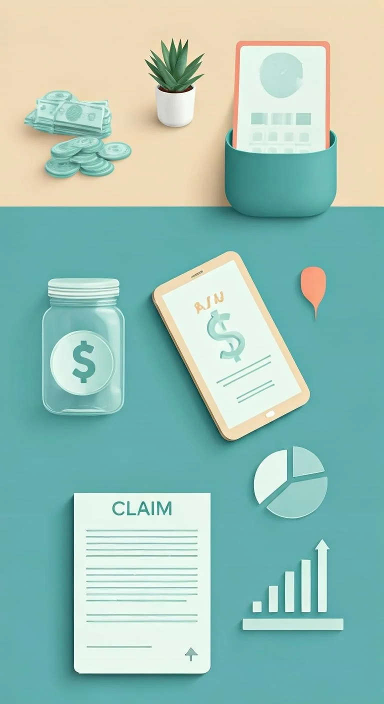 Analysis of insurance claims with financial tools