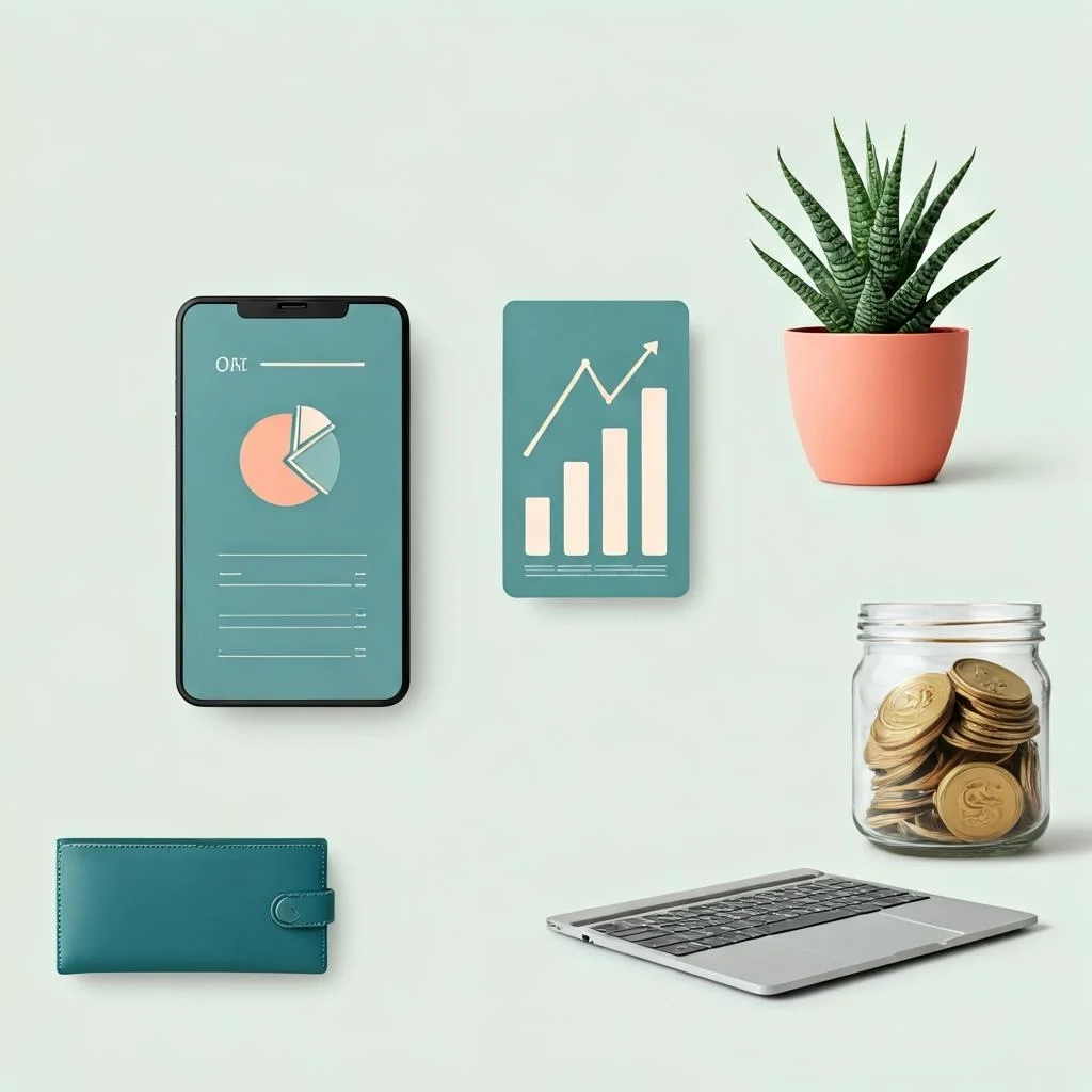 Dashboard view showing tracked savings and financial analytics