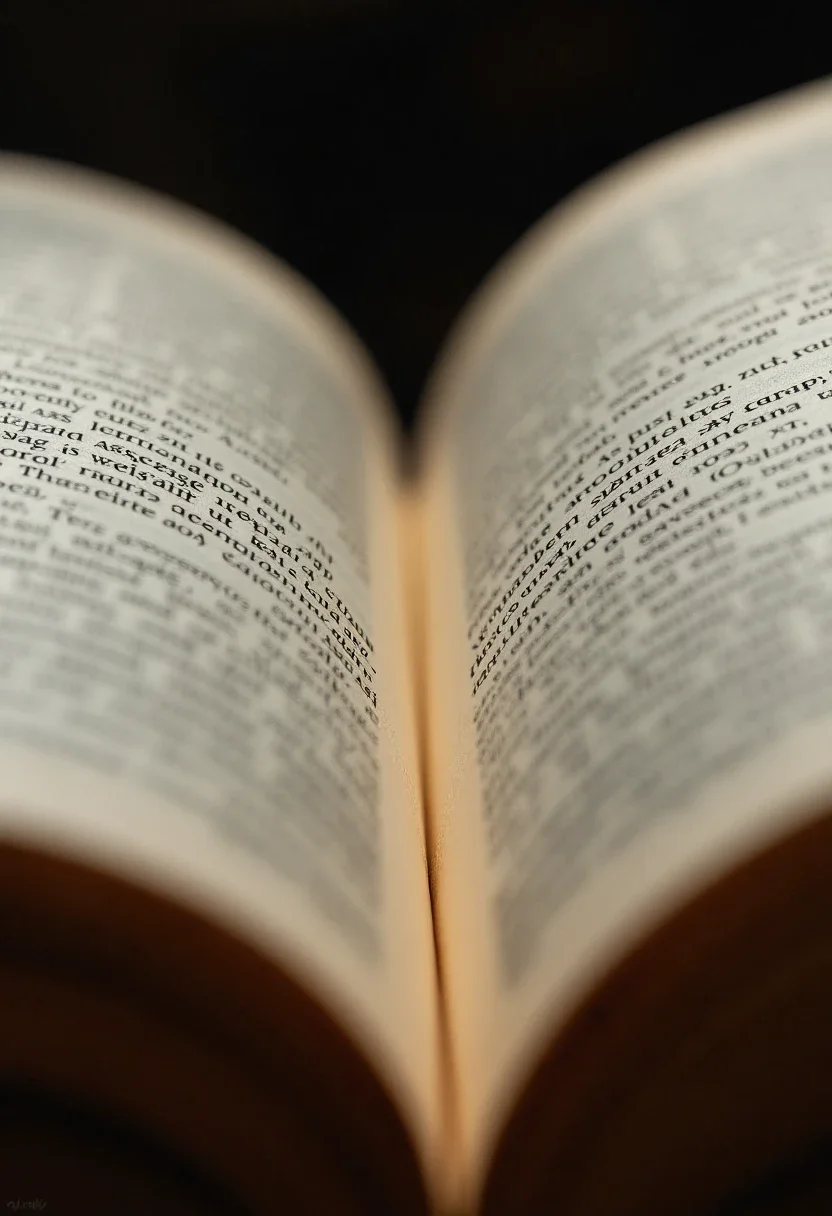 A book opened to a page with a handwritten note