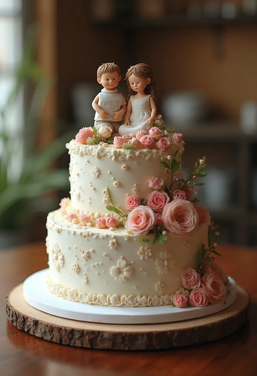 Personalized memory cake with edible photos