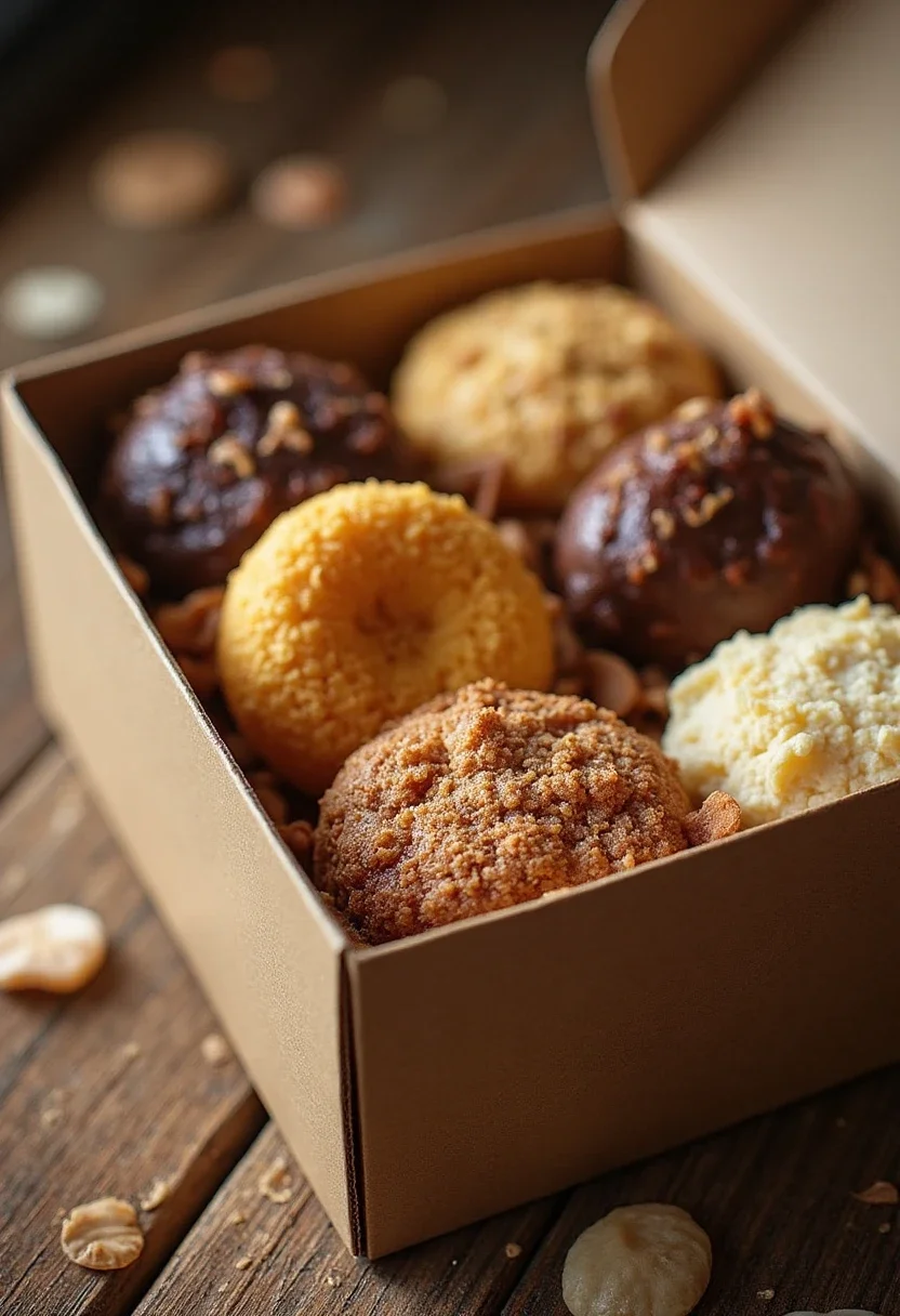 A gourmet-themed subscription box with assorted treats.