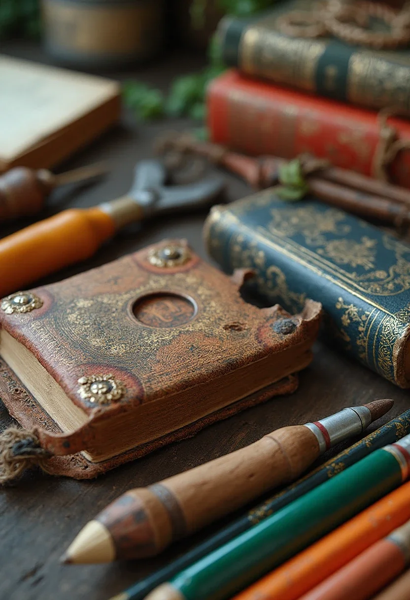 Hobby-related items like books and gardening tools.