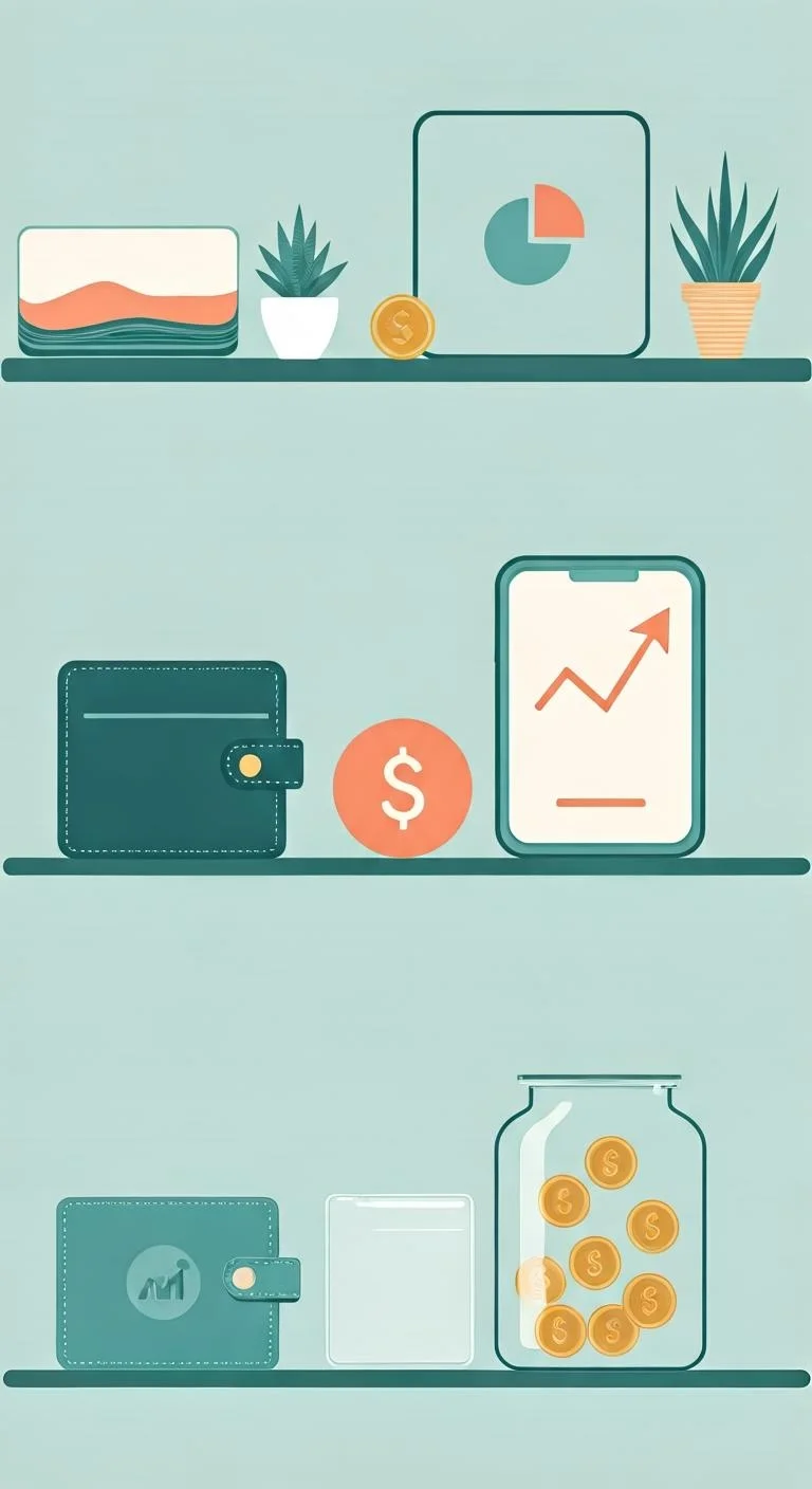 Savings jar labeled 'Car Fund' with coins and bills